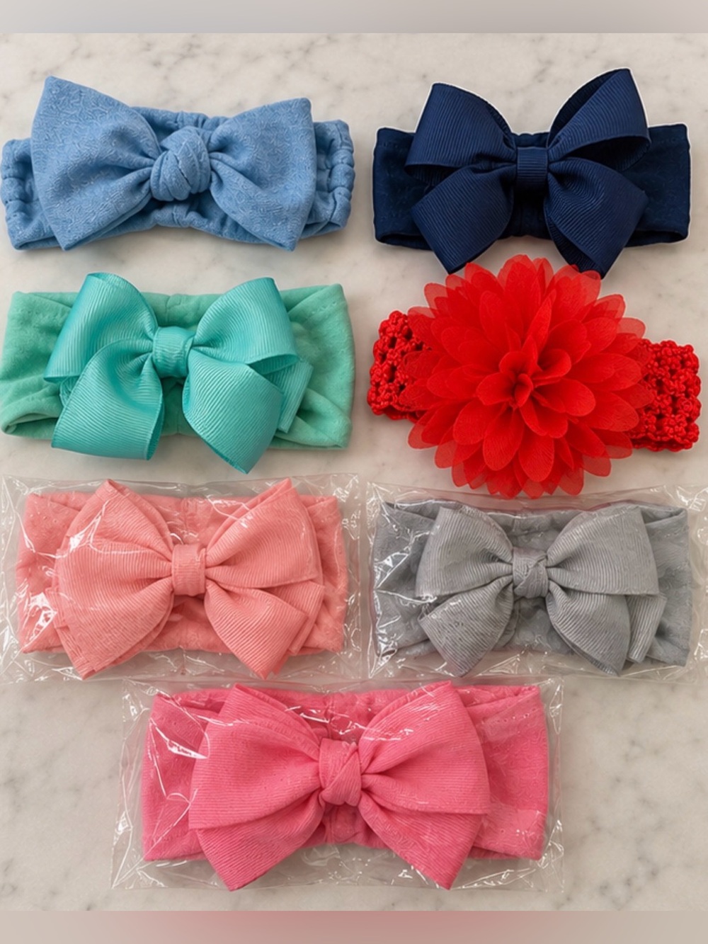 Infant Toddler Baby Girl Headbands Bow Floral Assorted Colors NWOT